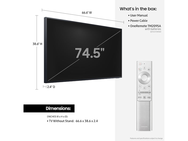 Samsung The Terrace 55" Class The Terrace Partial Sun QLED 4K LST7T