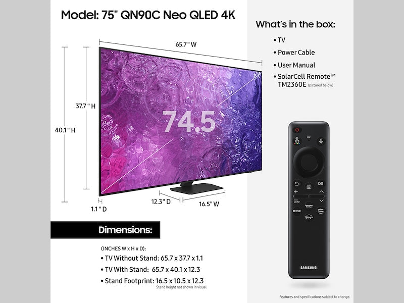 Samsung QN85QN90DAFXZA 85" Class Samsung Neo QLED 4K