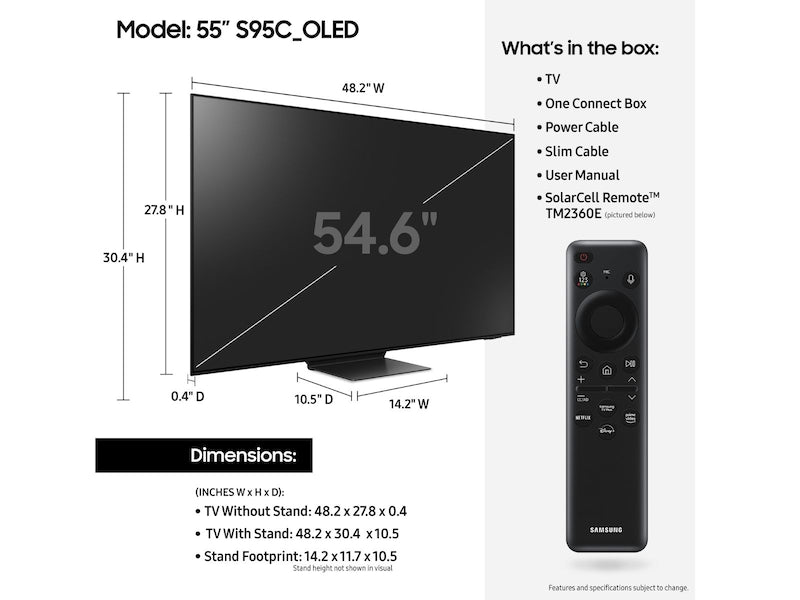 Samsung QN55S95DAFXZA 55" Class OLED